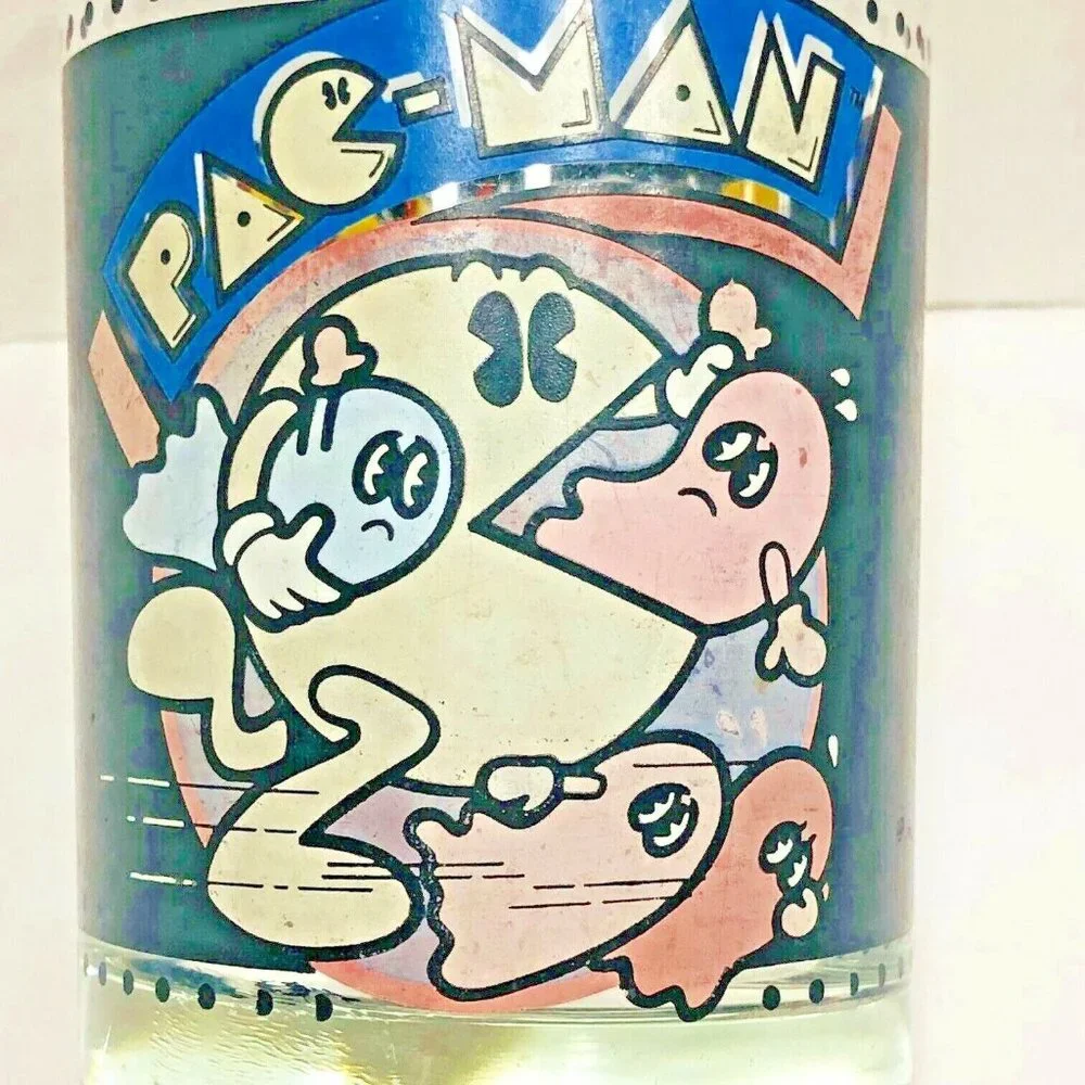 PAC-MAN Glass Arby's Collector's Series 1980 Bally Midway Mfg Co 12 OZ‎  Barware